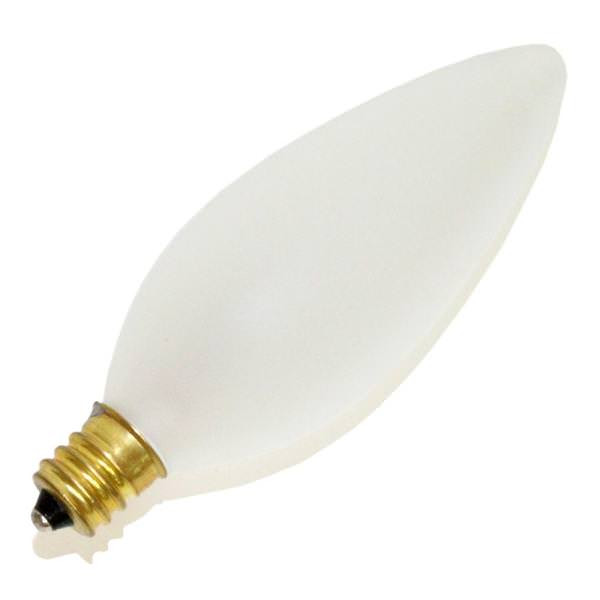 Halco 100192 Light Bulb: 25 watt, frosted B10.5 blunt tip torpedo, E12