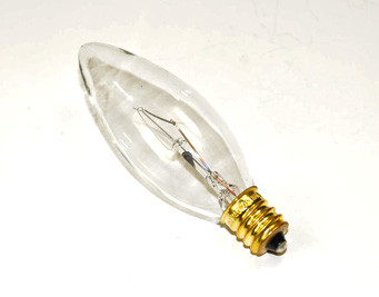 Halco 1023 Light Bulb: 40 watt 130 volt, petite blunt tip torpedo, E12