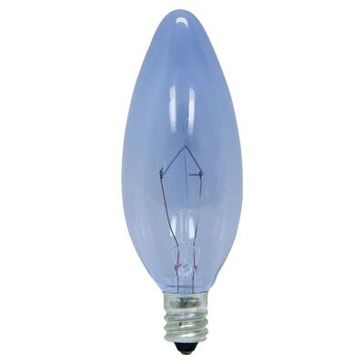 GE 48701 Light Bulb: 2 PACK, 40 watt, reveal blunt tip torpedo, E12