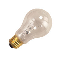 25A/CL-130 Light Bulb: 25 watt, 130 volt, clear A19, E26