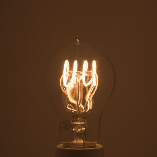 Bulbrite 776509 LED Light Bulb: 4 watt, 2200K, vintage A19 lamp