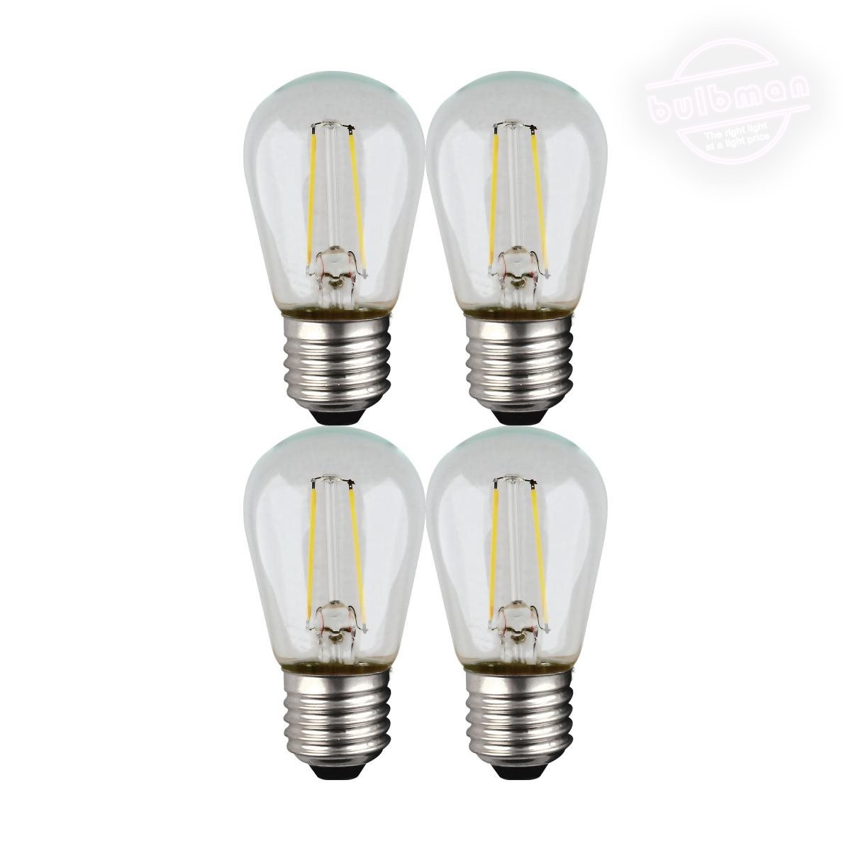 Satco S8021 4-Pack String Light Bulb: replaces 11S14